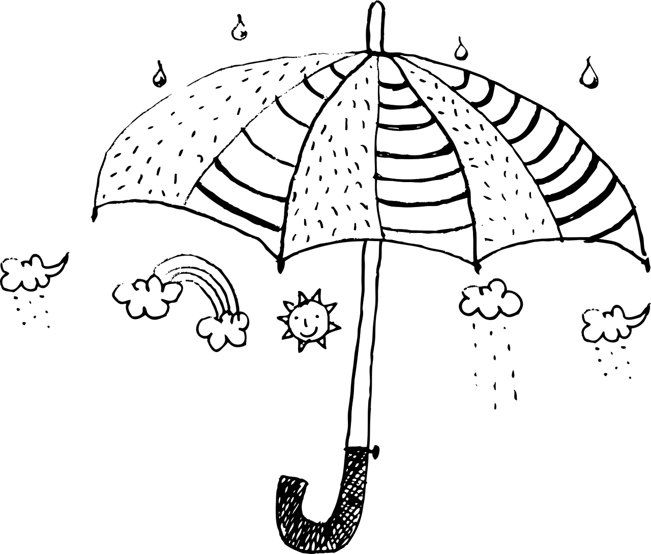 Panda with an umbrella